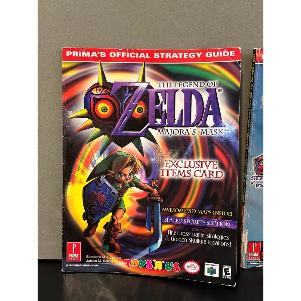 Zelda Majora's Mask & Wind Waker Prima Official Strategy Guide Lot of 2